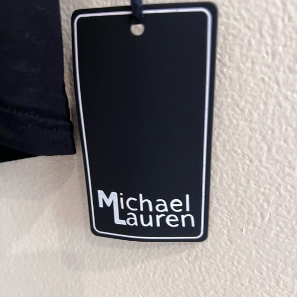 Michael Lauren Radford Open Shoulder Dress in Black NWT X Small - Picture 5 of 8